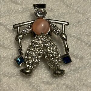 DuJay Dutch boy brooch/fur pin